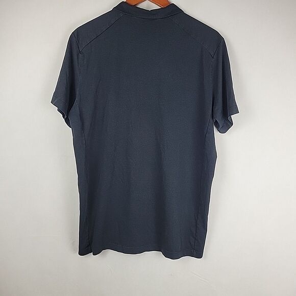 Arcteryx Eris Polo Shirt Mens XL Black Snap Buttons Short Sleeve - Picture 11 of 13